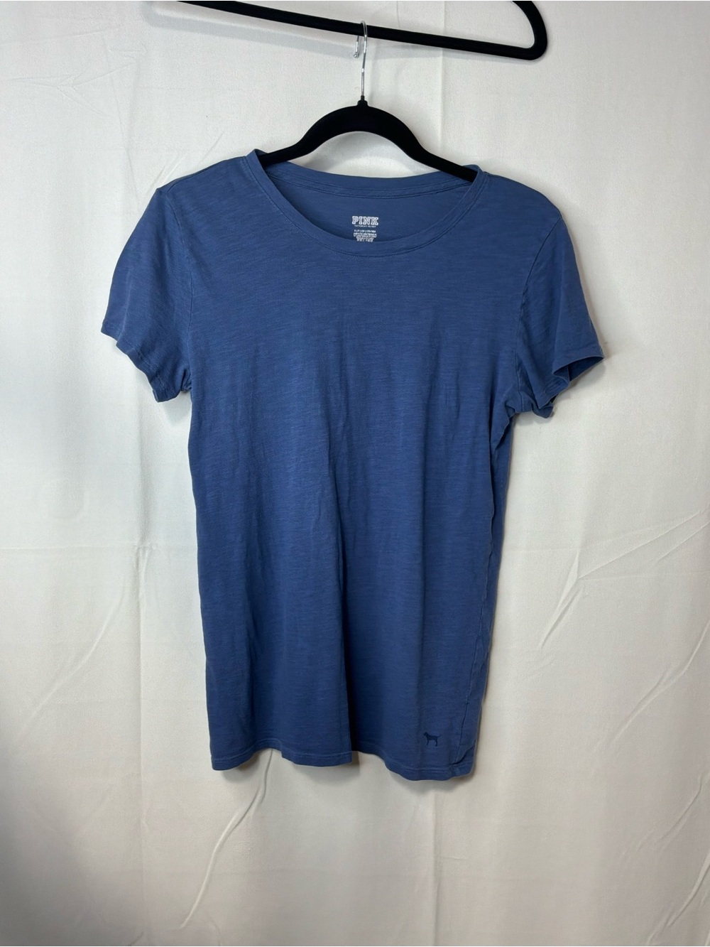 PINK Victoria's Secret Blue Short Sleeve Crew Tee